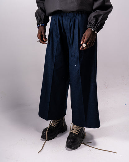 Flipped Denim Wide Pants