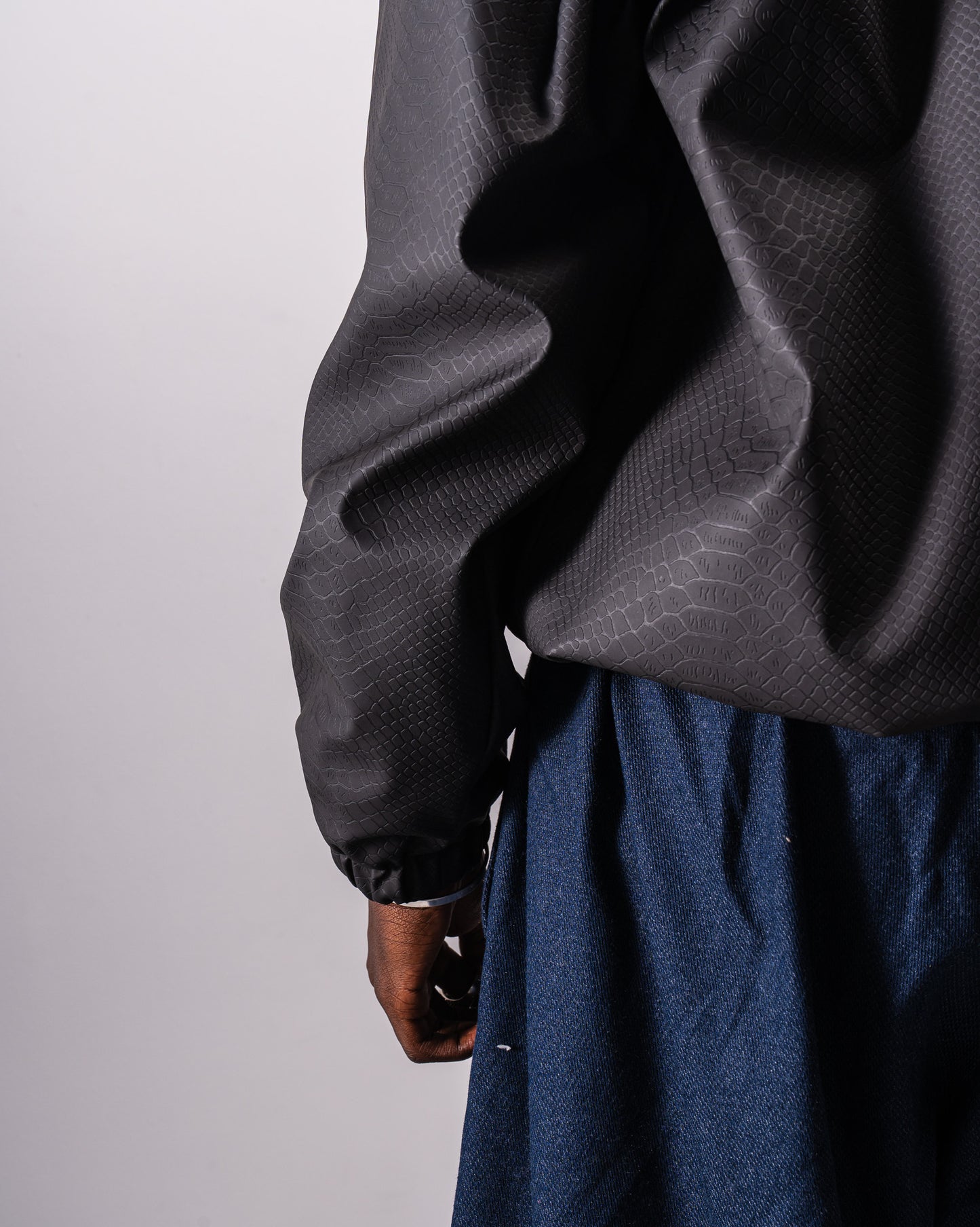 Flipped Denim Wide Pants