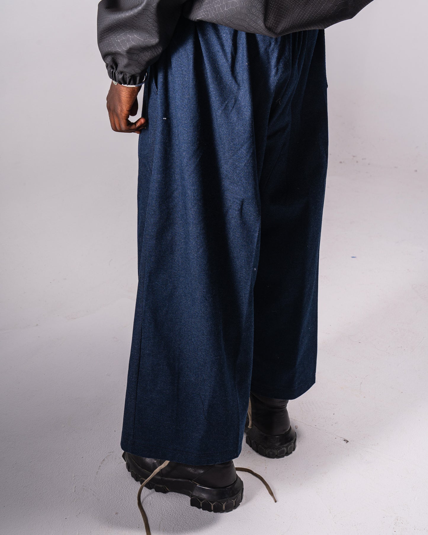 Flipped Denim Wide Pants