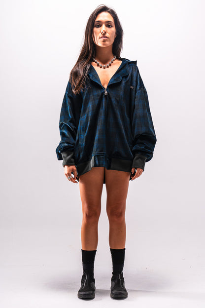 Cortex Collar Velvet Zip-up