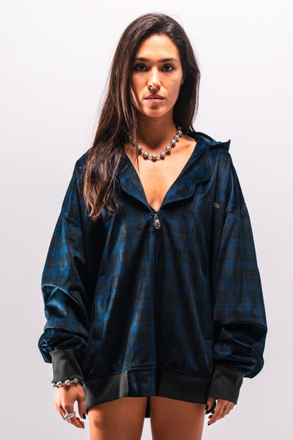 Cortex Collar Velvet Zip-up