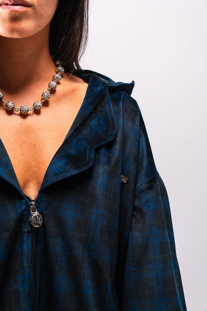 Cortex Collar Velvet Zip-up