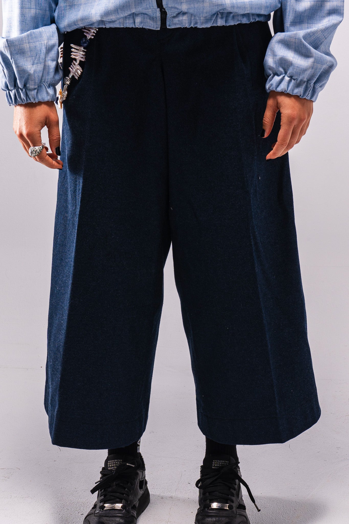 Flipped Denim Wide Pants