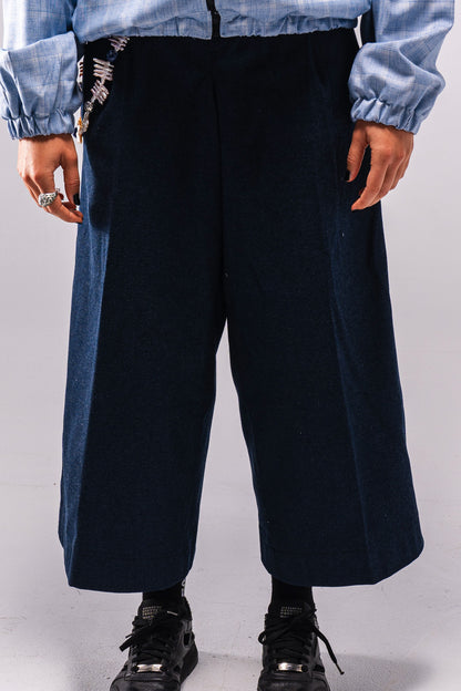 Flipped Denim Wide Pants