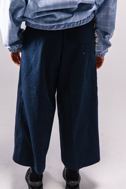 Flipped Denim Wide Pants
