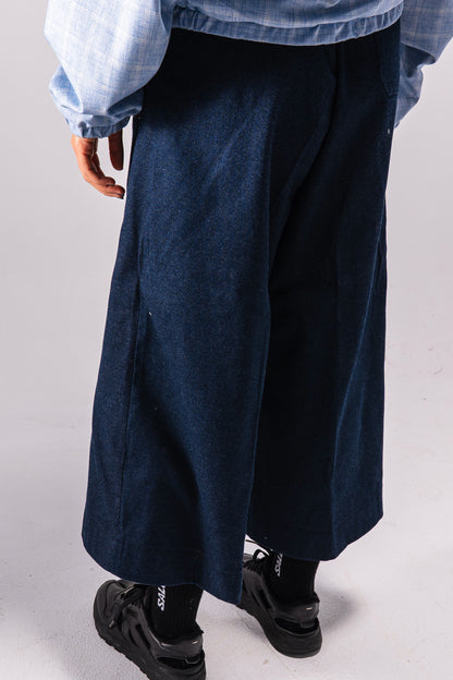 Flipped Denim Wide Pants
