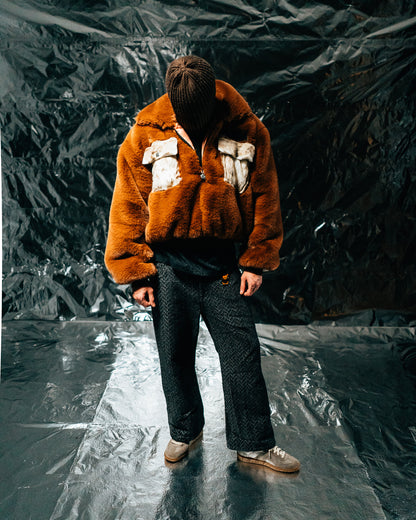 Brown/Wolf Fur Storm Half-zip