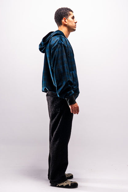 Cortex Collar Velvet Zip-up