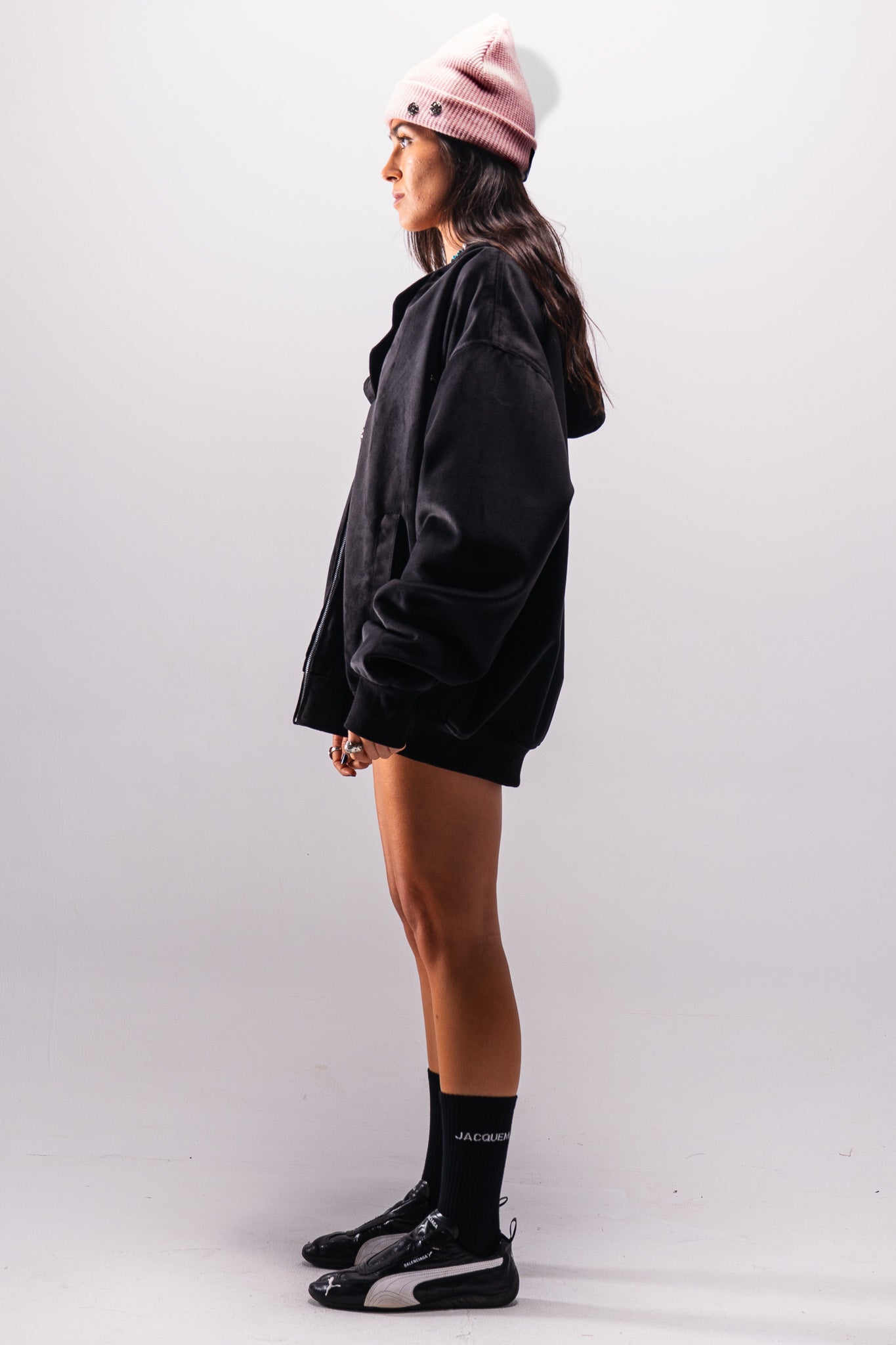 Cortex Collar Velour Zip-up