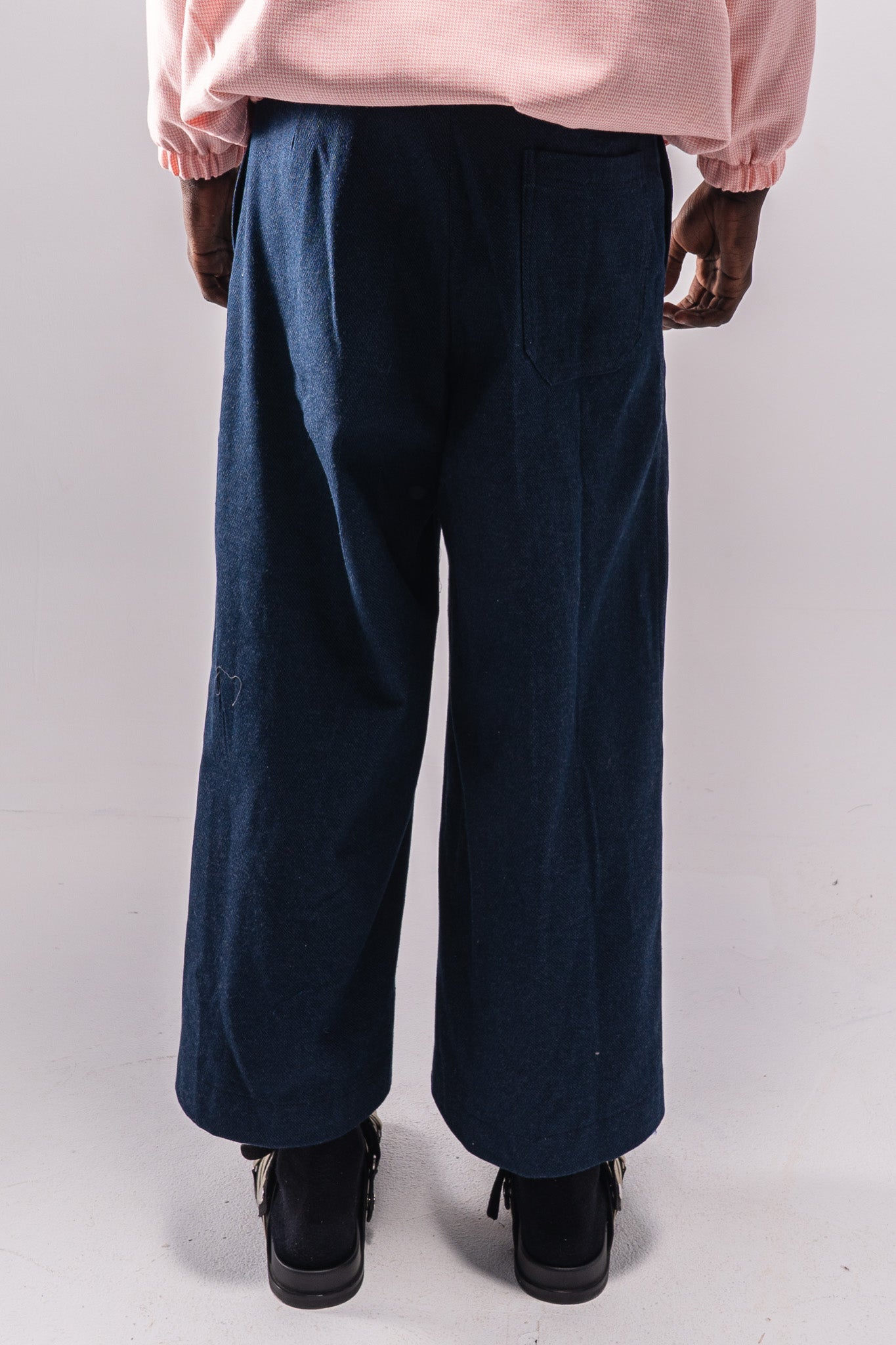 Flipped Denim Wide Pants