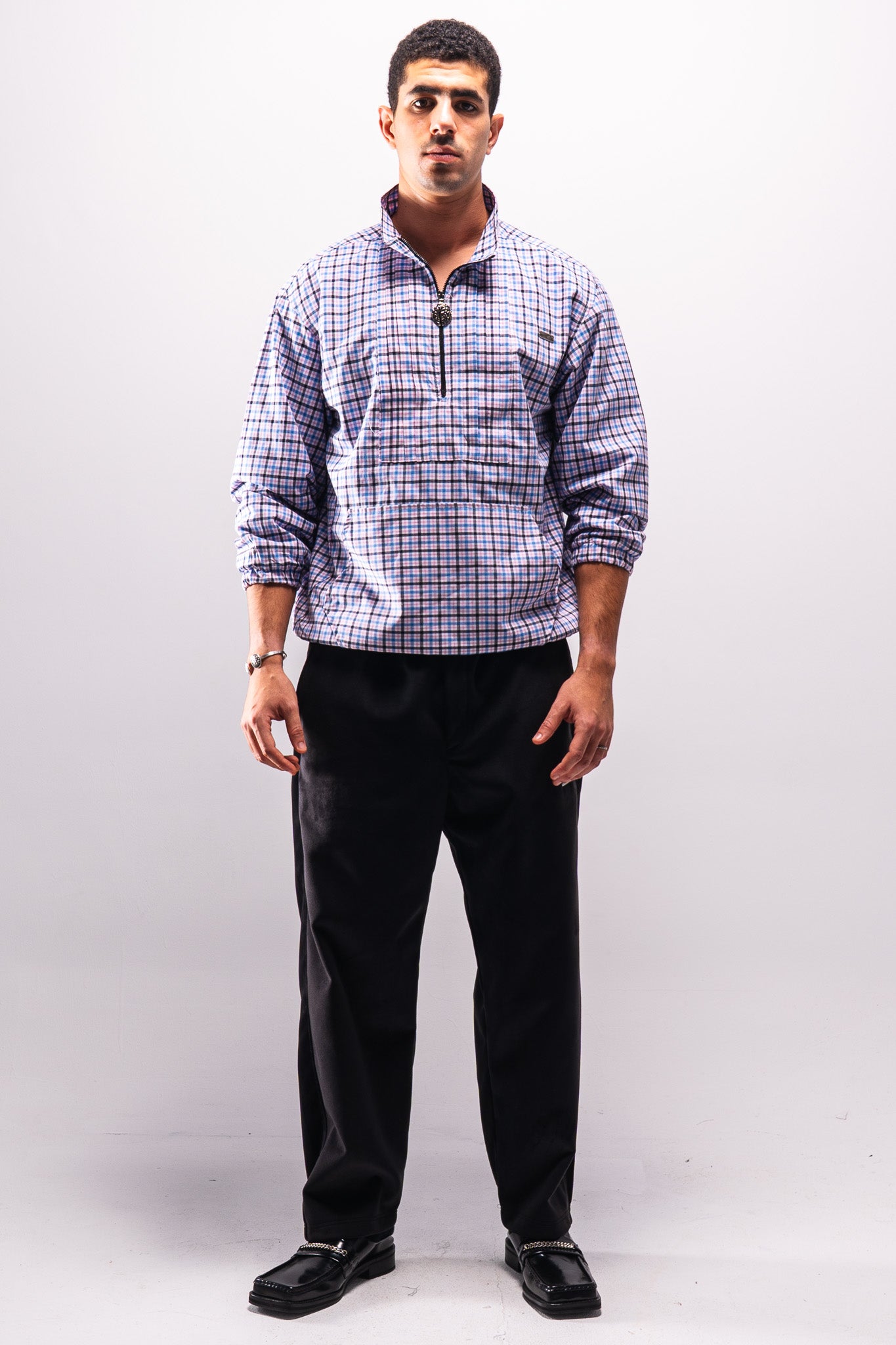 Silent Pleats Quarter Zip
