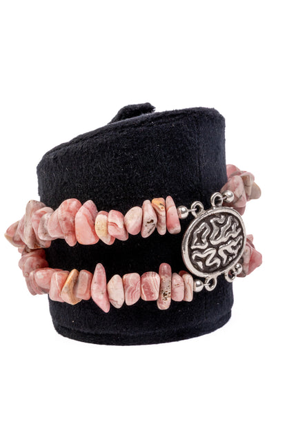 Bipolar Rhodochrosite Bracelet