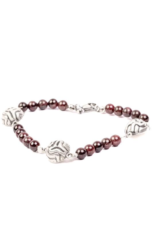 Garnet Thoughts Bracelet