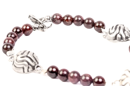Garnet Thoughts Bracelet