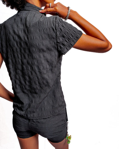 Crest Top - Black