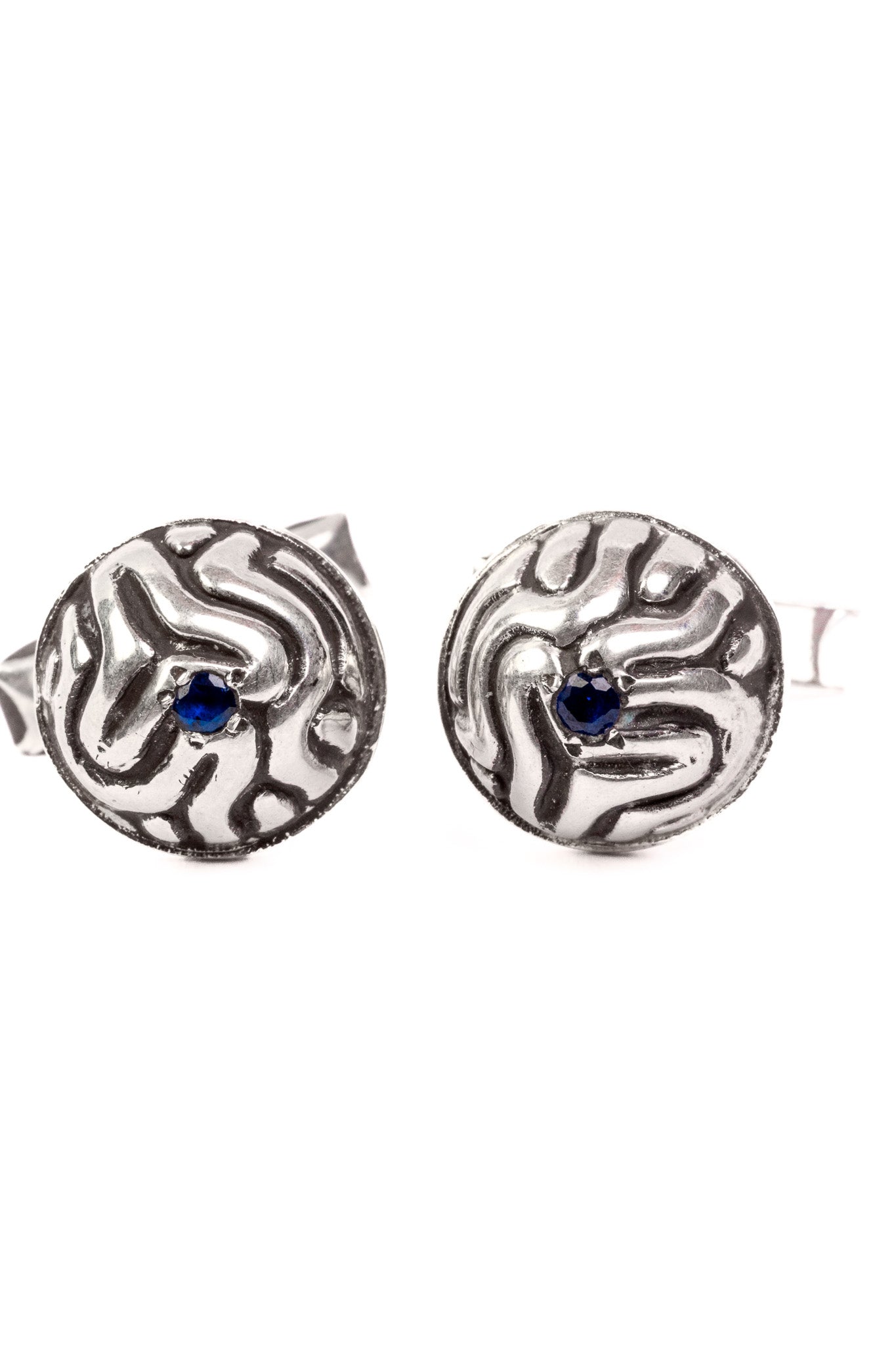 Sapphire Spark Cortex Cufflinks