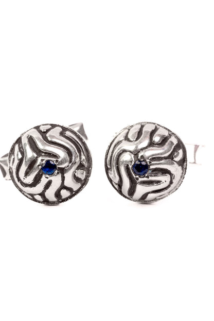 Sapphire Spark Cortex Cufflinks
