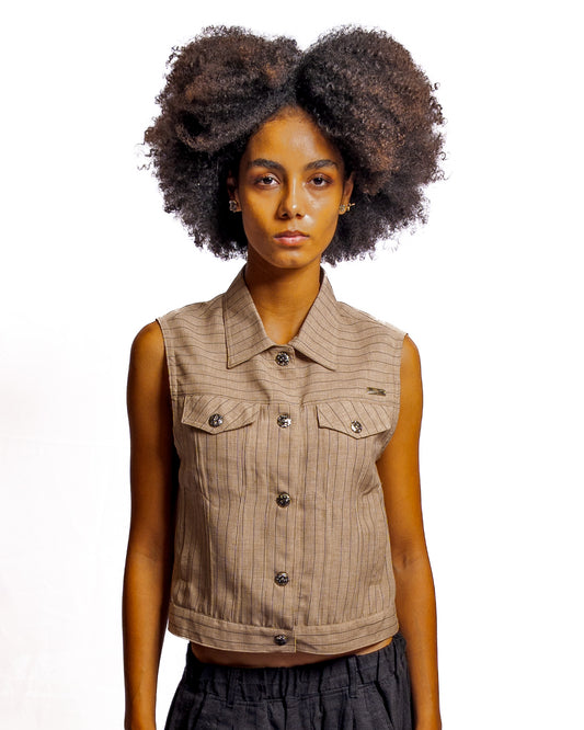 Pinstripe Vest