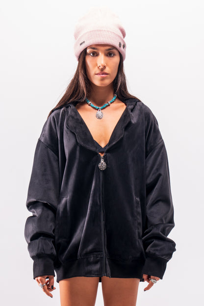 Cortex Collar Velour Zip-up
