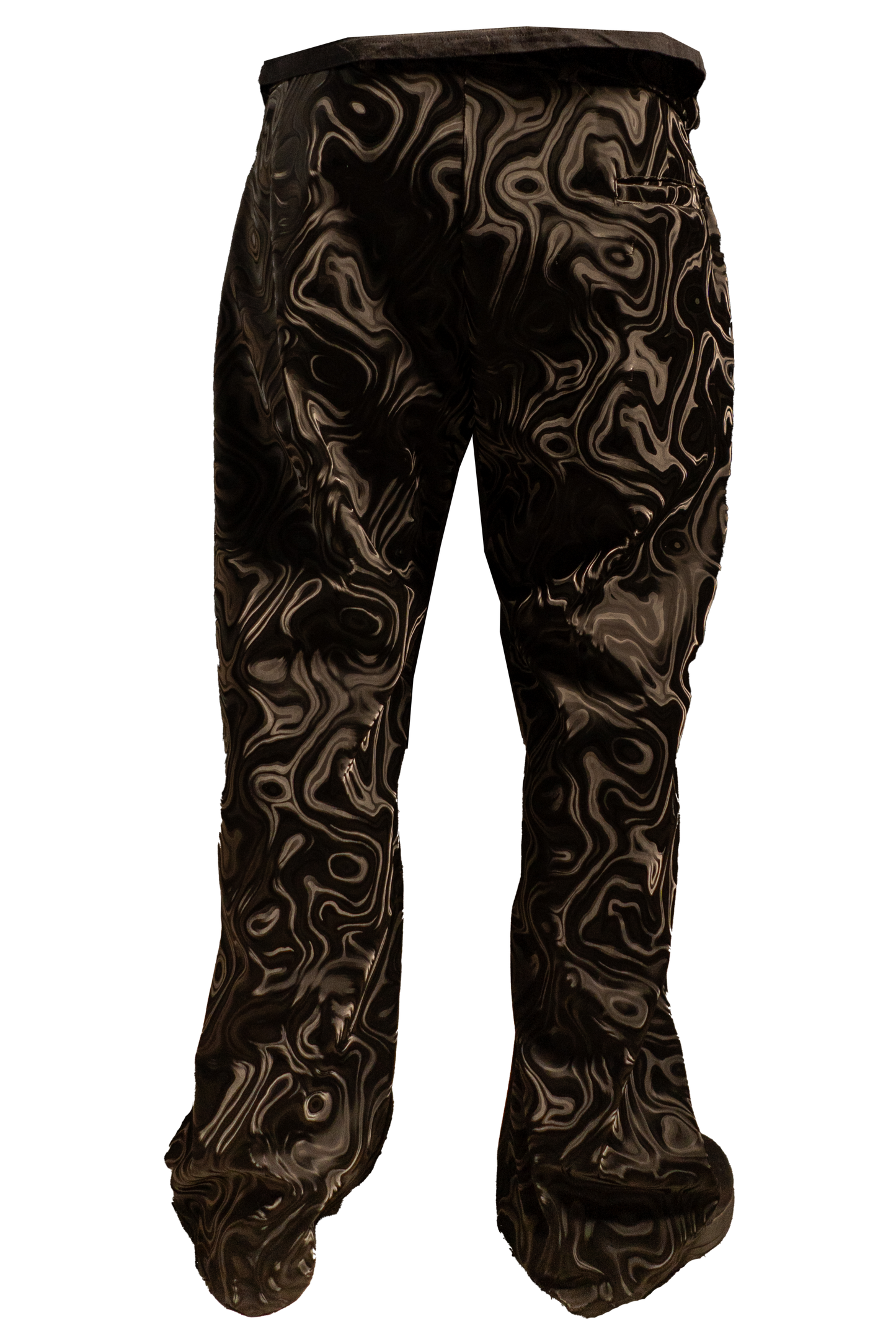 Patterned leather pants