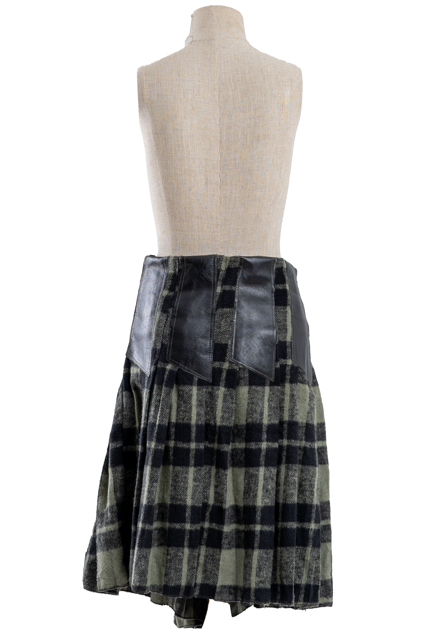 Green Plaid Long Skirt