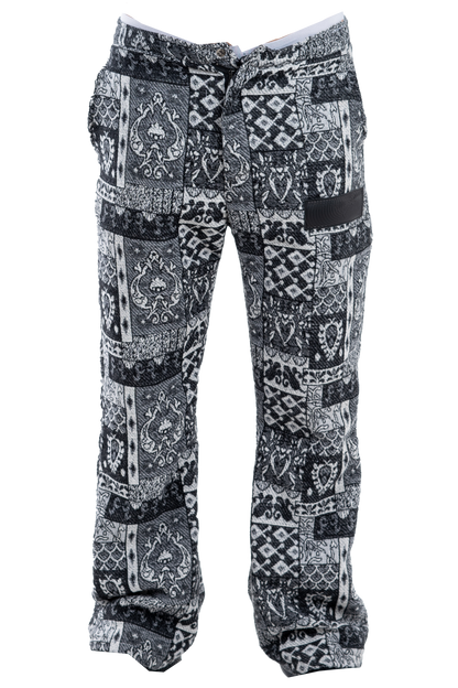 Black Patterned Pants