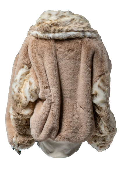 Beige/wolf Fur Half-zip