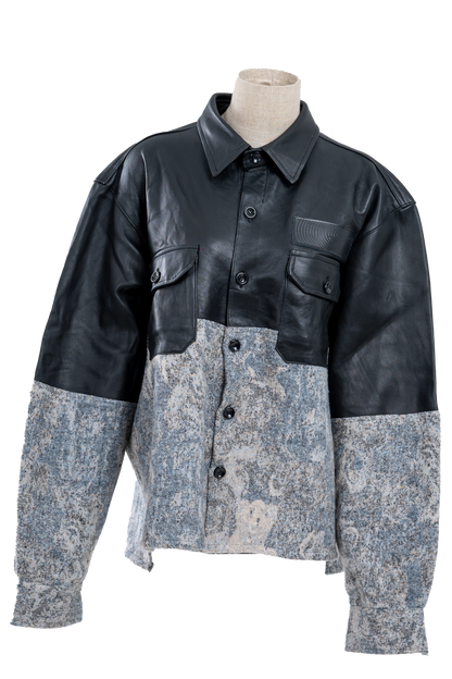 Genuine Leather Alexandra Jacquard shirt