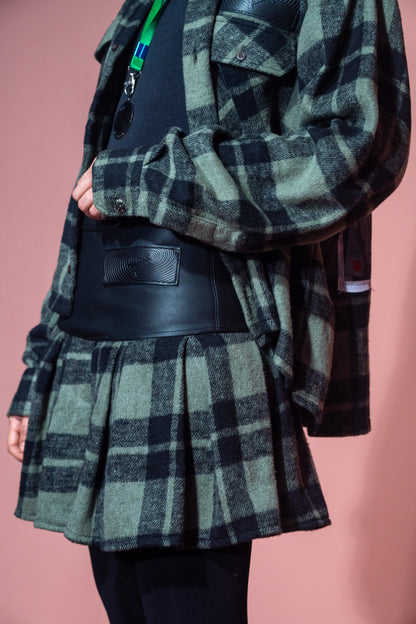 Green Plaid Flannel Shirt